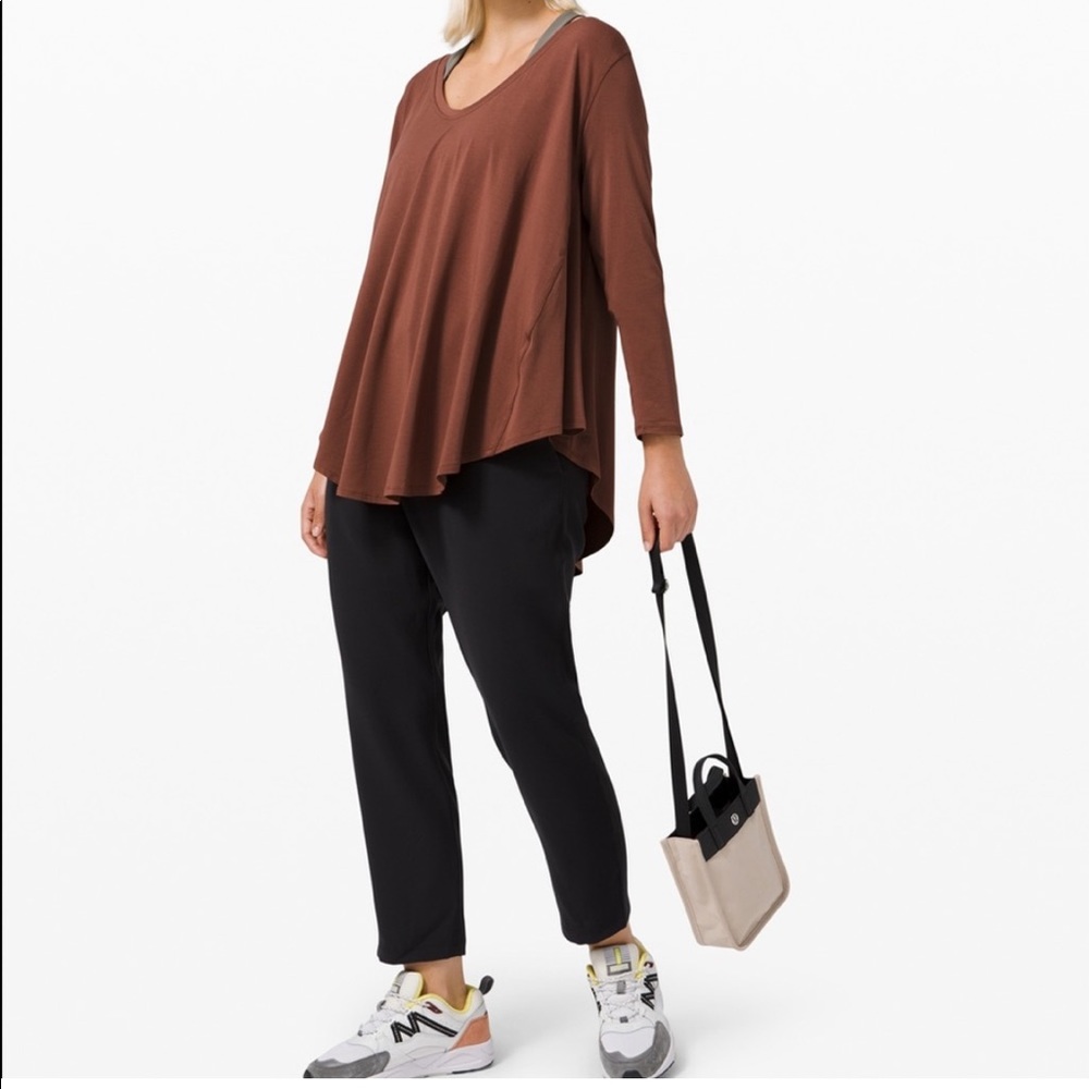 Lululemon Up For Down Time Ancient Copper Long Sleeve